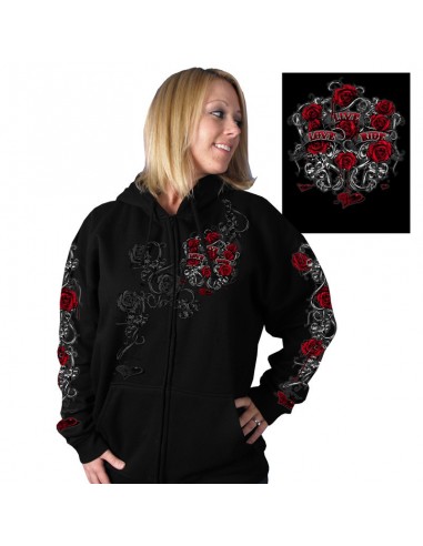 Womens Hooded Zip Up