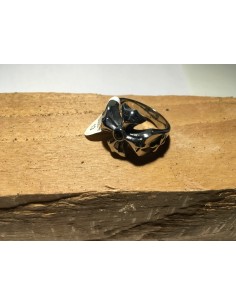 Biker Ring (Biker Cross Black Stone)