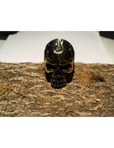 Biker Ring (Schädel mit Flammen)