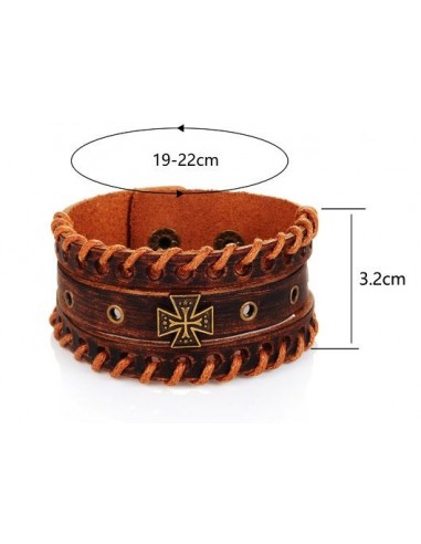 Lederarmband "IronCross"