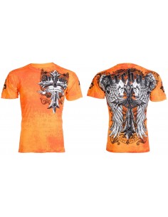 Xtreme Couture Cross Skull "Orange Weiss"