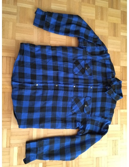 Jacke "Lumber Jack" blau/schwarz
