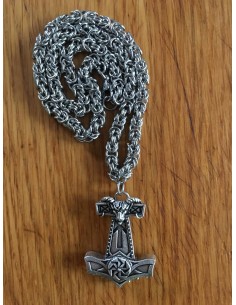 Thors Hammer Anhänger mit Kette 2