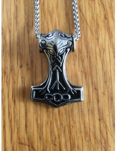 Thors Hammer Anhänger mit Kette 2