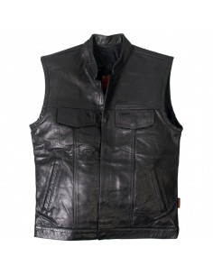 Black Leather Vest