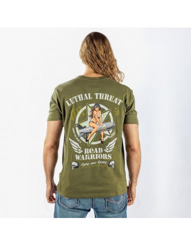 T-Shirt grün "Widow maker"