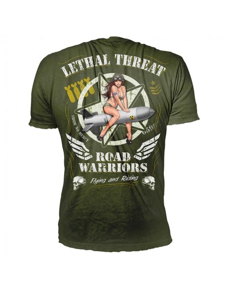 T-Shirt grün "Widow maker"